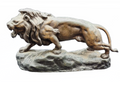 Jean-Baptiste Descomps Bronze Sculpture “Lion Rugissant” Signed
