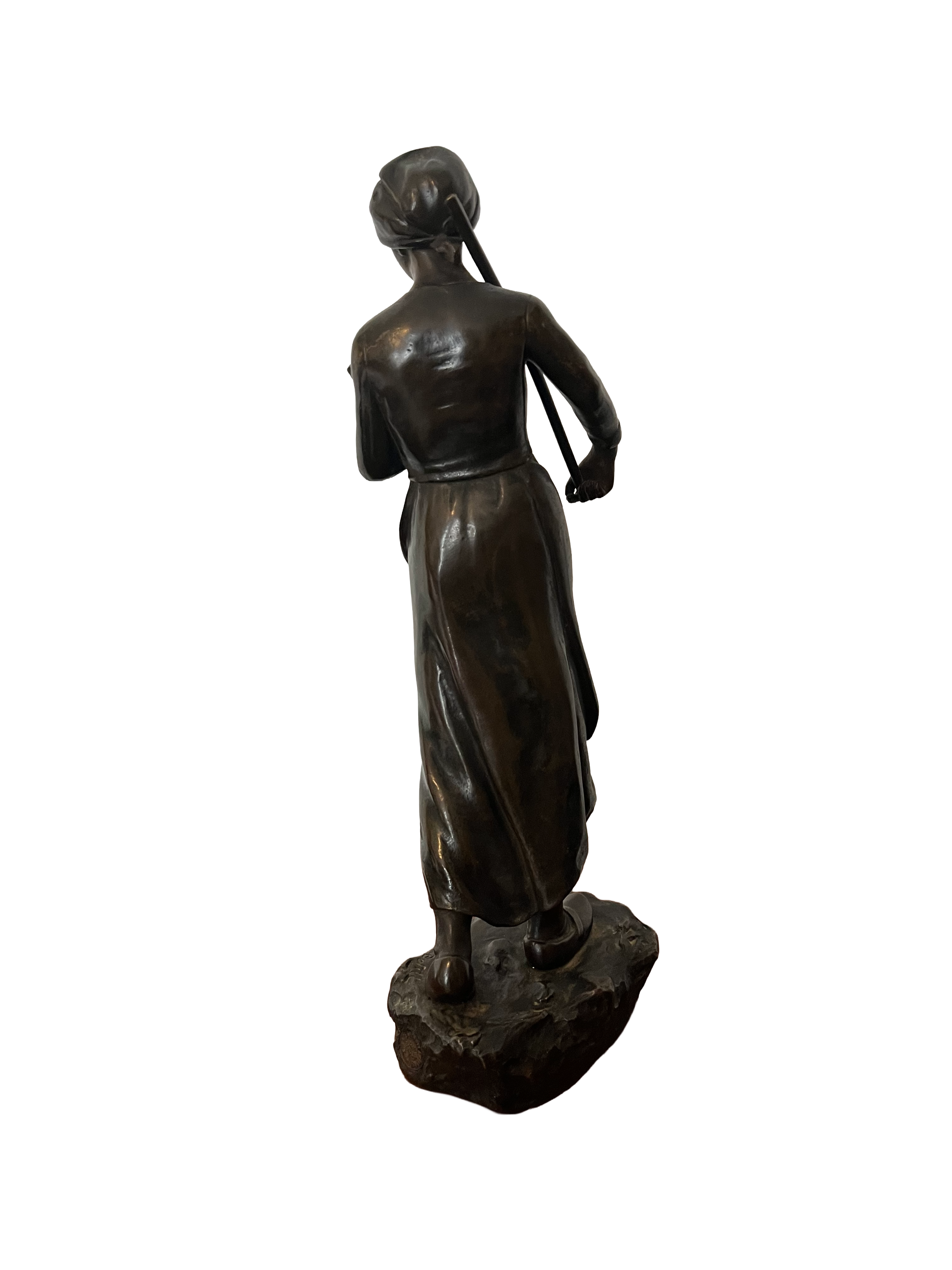 Antoine Bofill “Faneuse” 19th Century Bronze Sculpture