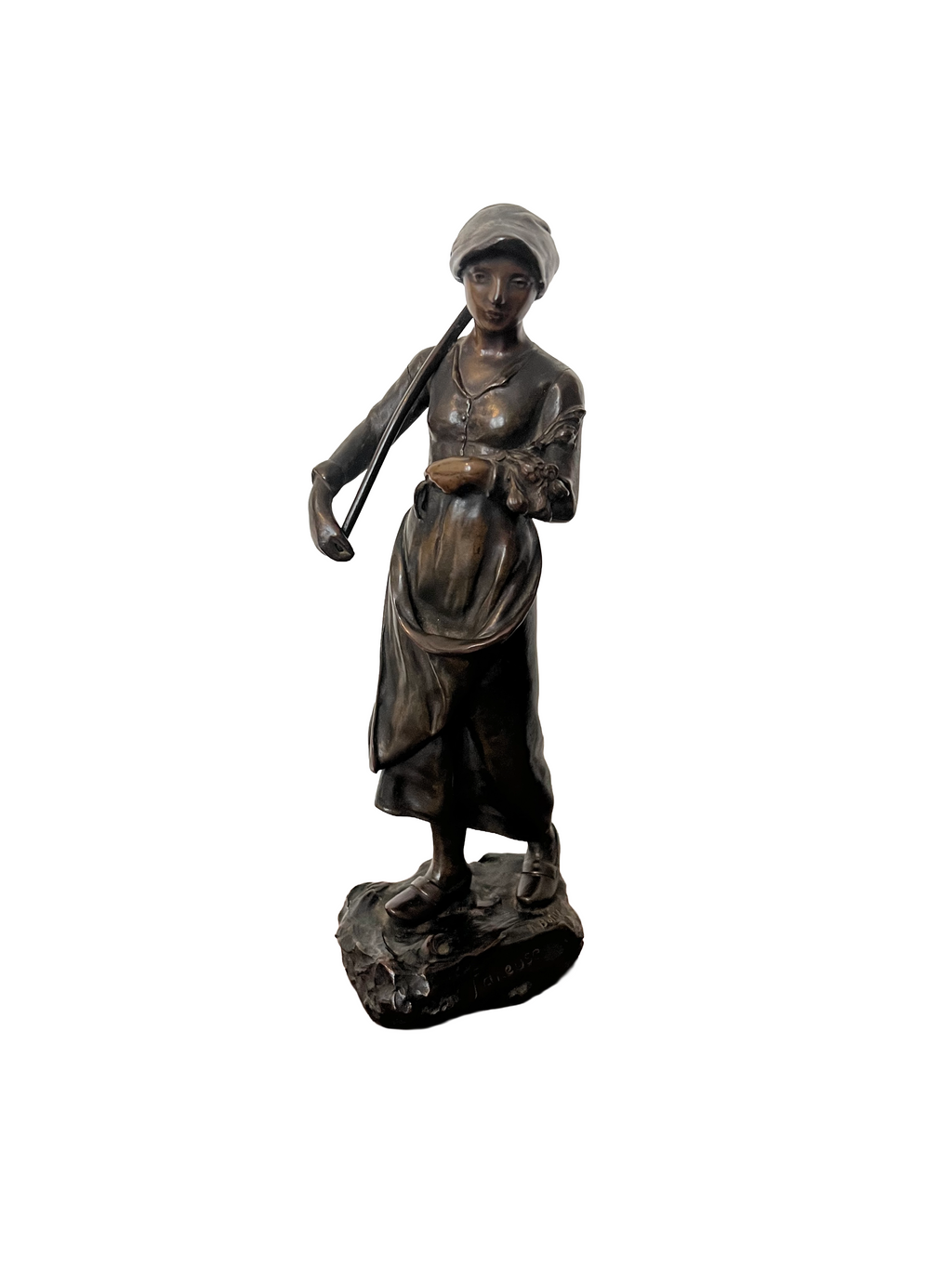 Antoine Bofill “Faneuse” 19th Century Bronze Sculpture