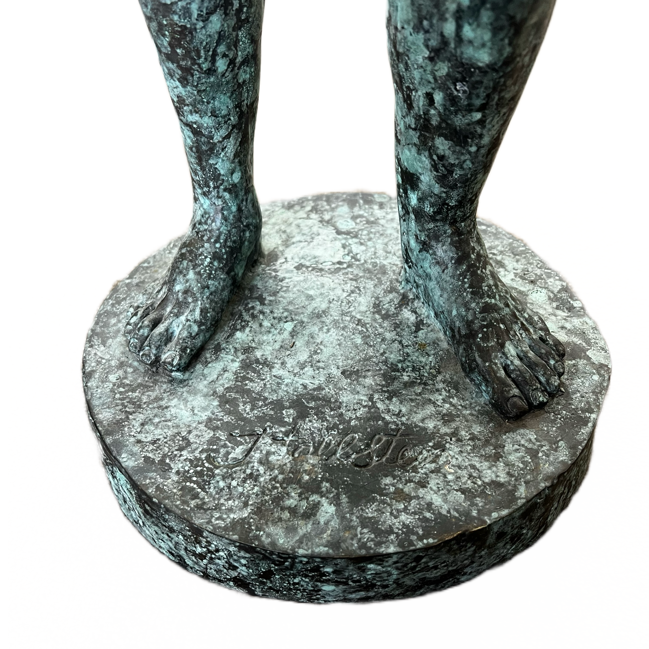 Large Grand Tour Style Bronze Sculpture Of The Riace Warrior Signed