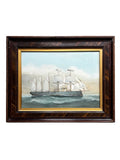 19th Century Watercolor Painting Of H.M.S. Northumberland by T. Beaumont