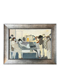 David Schneuer (1905-1988) Original Oil Painting, Party Scene