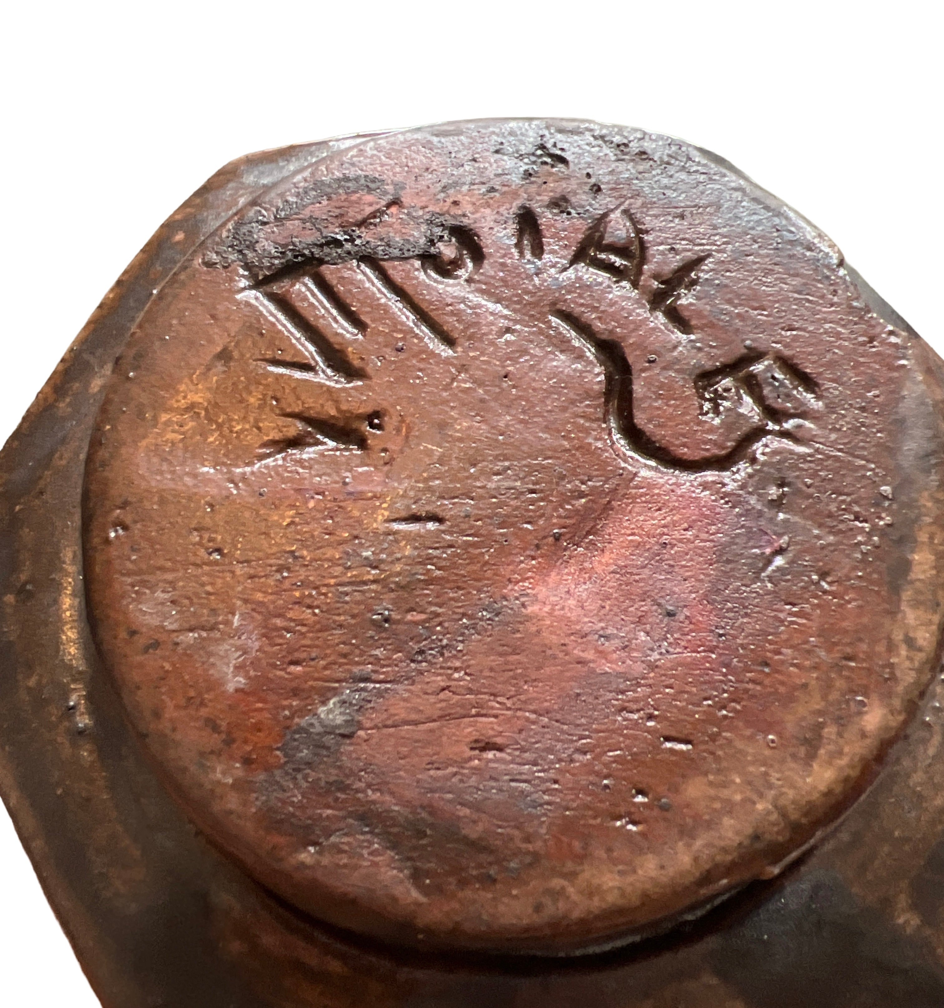 Mid Century Studio Pottery Nut And Bolt Decanter Set Signed